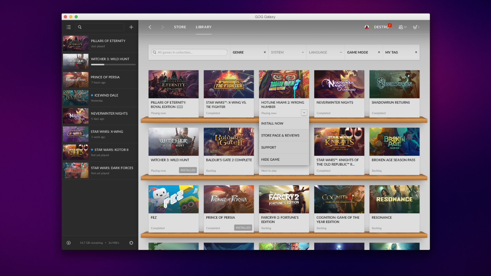 GOG Galaxy Desktop Client